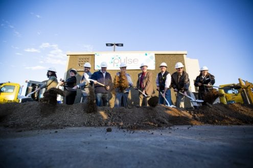 Pulse Team Digging For Installation of Fiber Optic Cable For High Speed Internet