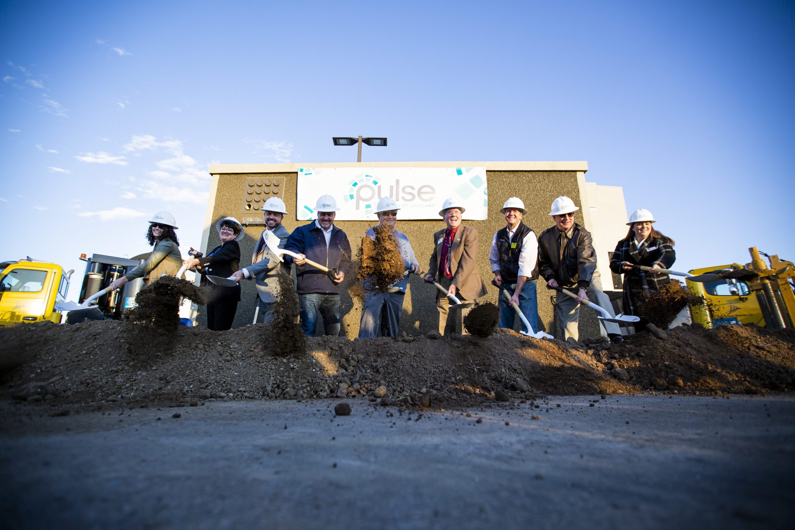 Pulse Team Digging For High-Speed Internet Installation of Fiber Optic Cable For High Speed Internet Pulse Team Digging For Installation of Fiber Optic Cable For High Speed Internet
