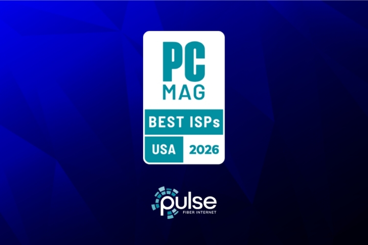 An icon that says PCMag Best ISPs USA 2026 and a Pulse Fiber Internet logo below